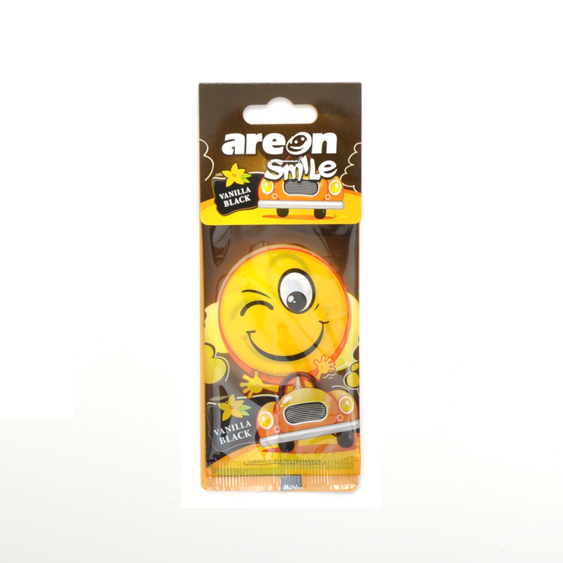 Освіжувач сухий лист - "Areon" - Smile Dry - Vanilla Black (Ваніль-Чорний) Освіжувач сухий лист - "Areon" - Smile Dry - Vanilla Black (Ваніль-Чорний)