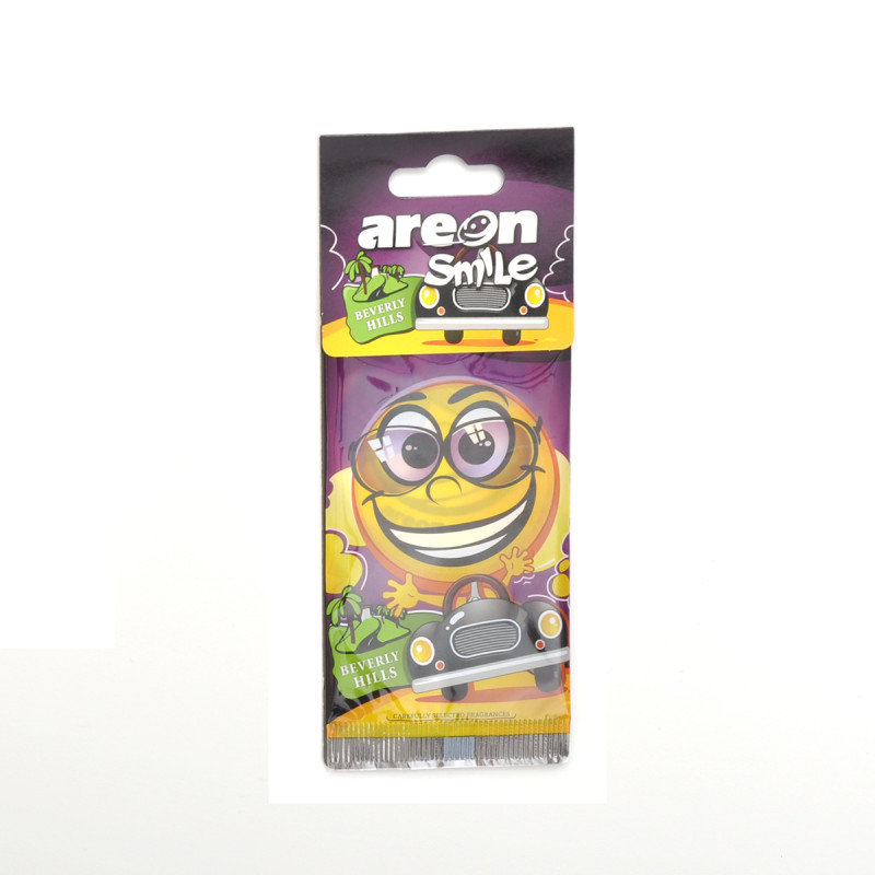 Освіжувач сухий лист - "Areon" - Smile Dry - Beverly Hills Освіжувач сухий лист - "Areon" - Smile Dry - Beverly Hills