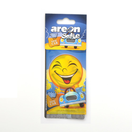 Освіжувач сухий лист - "Areon" - Smile Dry - New Car (Нова Машина)