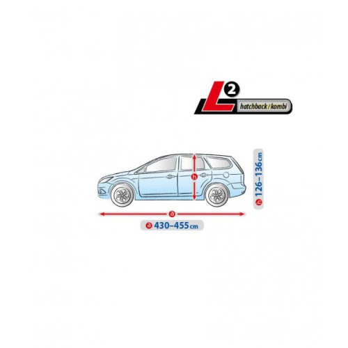 Тент Хетчбэк 455х136x126 см (L2) Basic Garage, Hatchback/Kombi "KEGEL" "5-3958-241-3021"