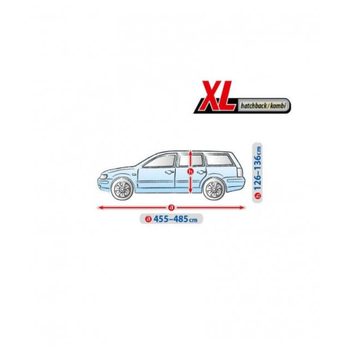 Тент Хетчбэк 485х148x136  см (XL) Basic Garage, Hatchback/Kombi "KEGEL" "5-3957-241-3021"