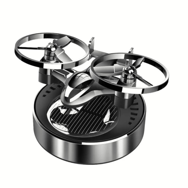 Ароматизатор на сонячній панелі "Дрон" X3 Silver  (Океан)