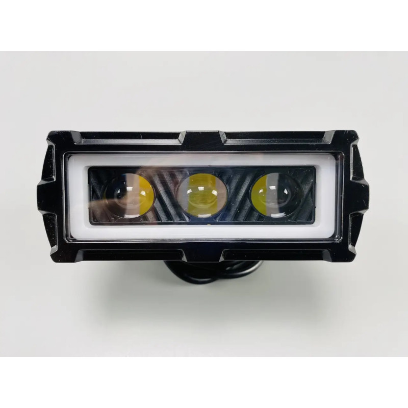 Фара-LED Прямокутник 40W 125*50*55mm 3 LED CHIP 3D ЛІНЗА 9-32V 6000К IP67 LED CHIP 3030 W16 Фара-LED Прямокутник 40W 125*50*55mm 3 LED CHIP 3D ЛІНЗА 9-32V 6000К IP67 LED CHIP 3030 W16