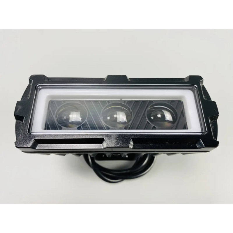 Фара-LED Прямокутник 40W 125*50*55mm 3 LED CHIP 3D ЛІНЗА 9-32V 6000К IP67 LED CHIP 3030 W16 Фара-LED Прямокутник 40W 125*50*55mm 3 LED CHIP 3D ЛІНЗА 9-32V 6000К IP67 LED CHIP 3030 W16