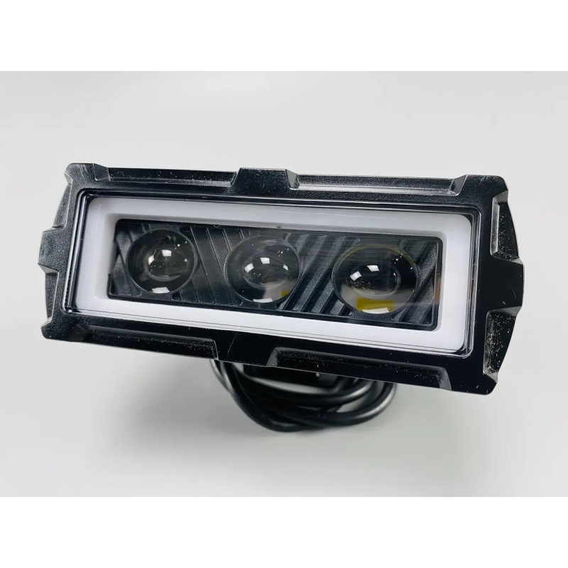 Фара-LED Прямокутник 40W 125*50*55mm 3 LED CHIP 3D ЛІНЗА 9-32V 6000К IP67 LED CHIP 3030 W16 Фара-LED Прямокутник 40W 125*50*55mm 3 LED CHIP 3D ЛІНЗА 9-32V 6000К IP67 LED CHIP 3030 W16