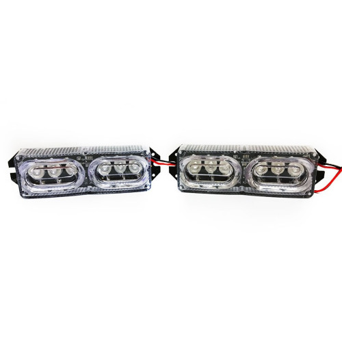 Страбоскоп светодиодный 12V DRL 103*31*15мм  2*6LED ( W-B ) "Lux tar"