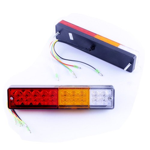 Універсальний задній ліхтар Прямокутний 24х5, 5см "NZ-602" 12V-24V LED 20 Корея (2шт) SQ-0011