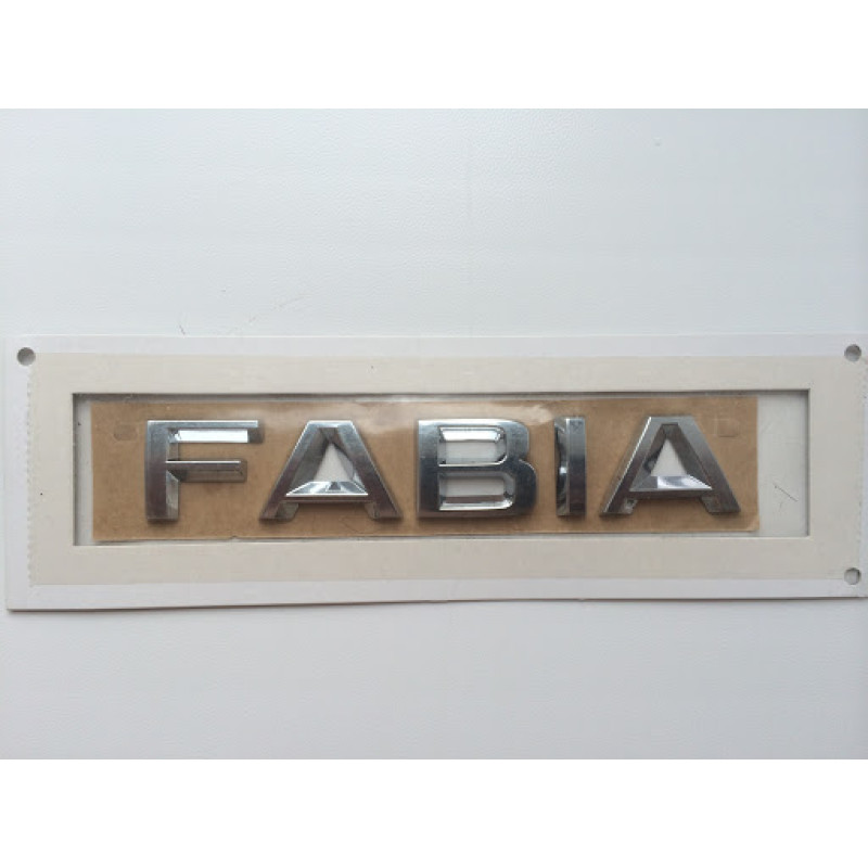 Емблема - напис "Fabia" скотч 135х22 мм (5J6853687A 2ZZ) Емблема - напис "Fabia" скотч 135х22 мм (5J6853687A 2ZZ)