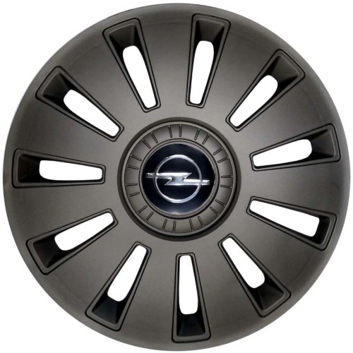 Ковпаки на колеса 16" "REX" Grafit "Україна" (Гнучкі) - з логотипом "Opel"