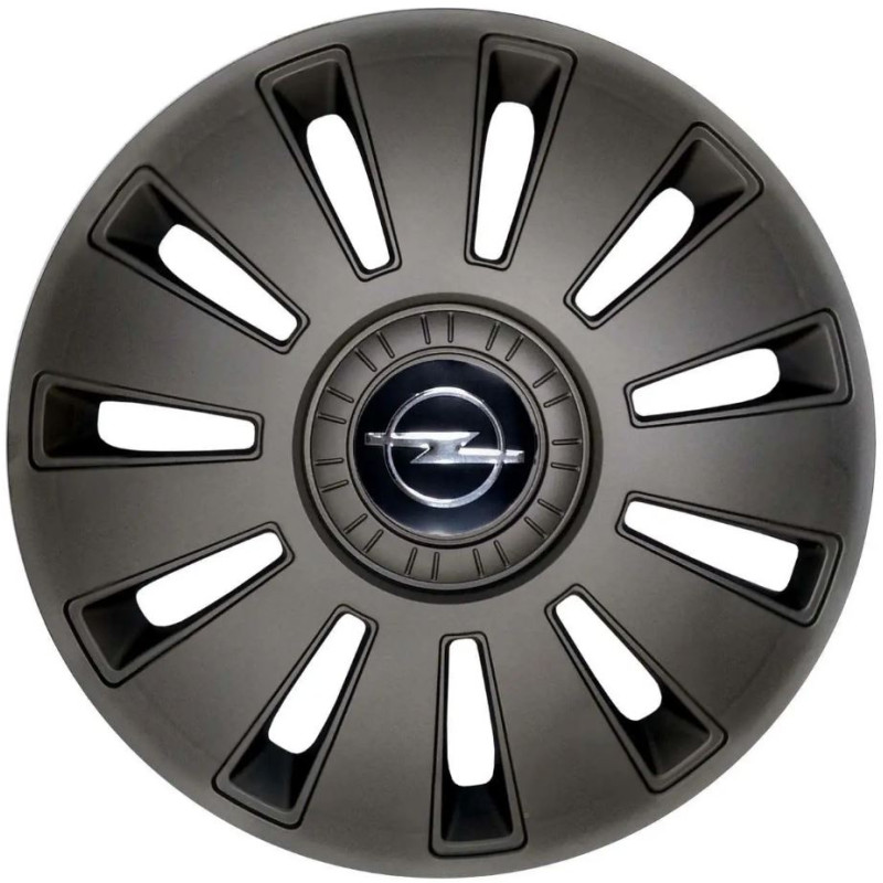 Ковпаки на колеса 15" "REX" Grafit "Україна" (Гнучкі) - з логотипом "Opel"