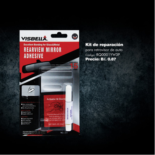Клей для дзеркала 0.4ml+0.6ml "Visabella" RQ0001YW3P (25шт/уп)