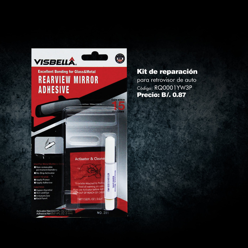 Клей для дзеркала 0.4ml+0.6ml "Visabella" RQ0001YW3P (25шт/уп)