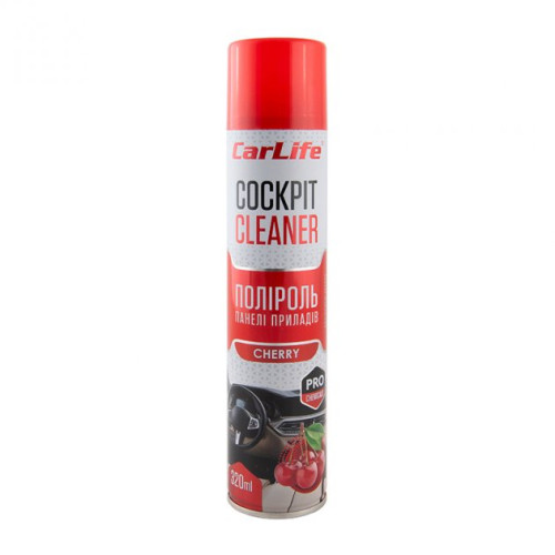 Поліроль торпеди спрей 320ml "Carlife" Cockpit Вишня CF330 (24шт/уп)
