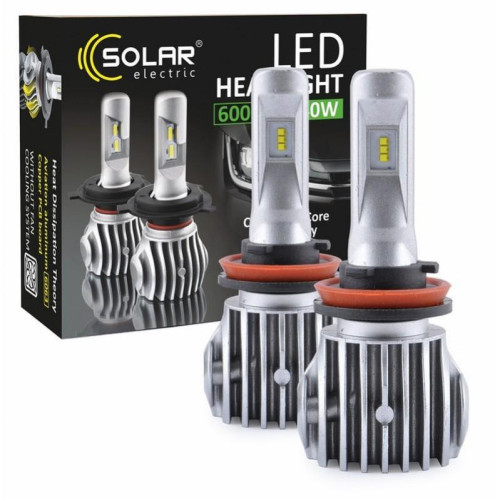 Лампа LED_H11 радіатор 50W/6000Lm/6500K CREE CHIP CANBUS IP65/9-32V "Solar" 8611