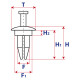 Фіксатор C0090 Lexus Toyota Mitsubishi 9046707166 (100шт) Фіксатор C0090 Lexus Toyota Mitsubishi 9046707166 (100шт)