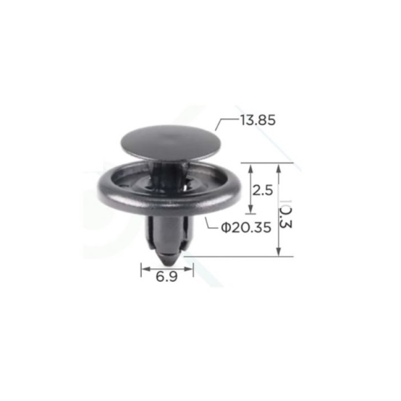 Фіксатор C0090 Lexus Toyota Mitsubishi 9046707166 (100шт) Фіксатор C0090 Lexus Toyota Mitsubishi 9046707166 (100шт)