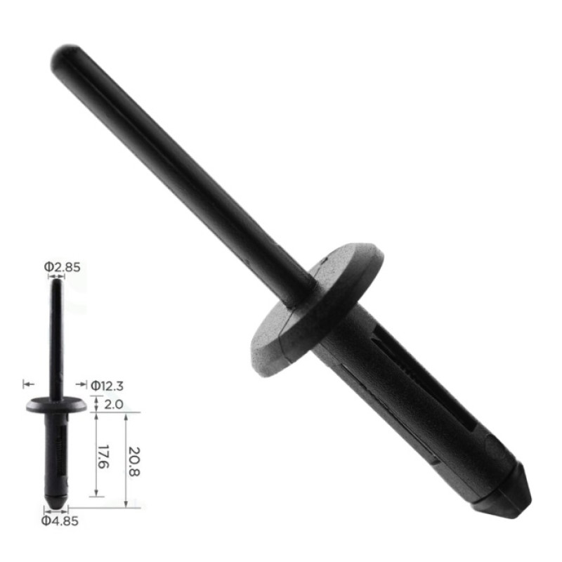 Заклепки C0200 пластиковая VW 17585357701C GM 20432975 ( уп. 100 шт.)