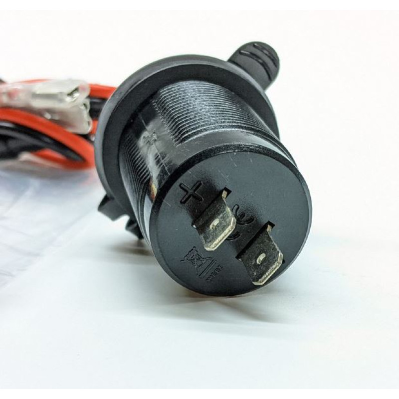 Гніздо під 1 USB+1 Type-C(QC 3.0+PD) DC 12-24V/5V підсвічування з різьбою A93R з дротом Гніздо під 1 USB+1 Type-C(QC 3.0+PD) DC 12-24V/5V підсвічування з різьбою A93R з дротом
