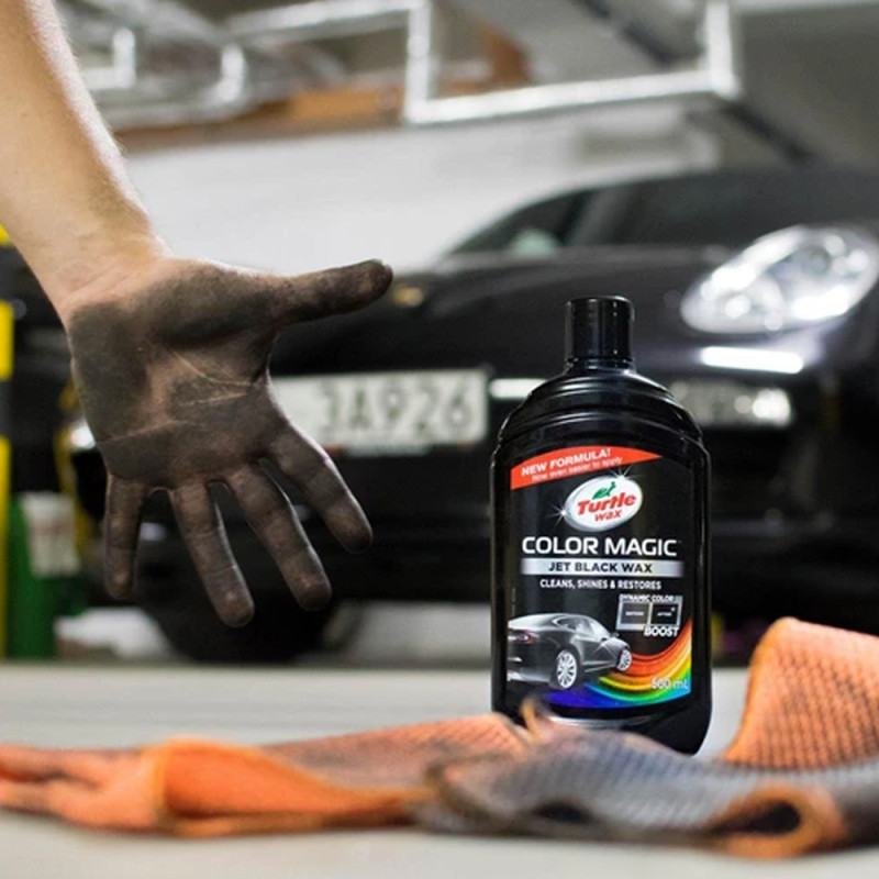 Поліроль кузова крем 500ml Чорний "Turtle Wax" Color Magic / приховує подряпку / посил. колір 52708 Поліроль кузова крем 500ml Чорний "Turtle Wax" Color Magic / приховує подряпку / посил. колір 52708