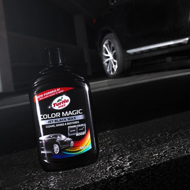 Поліроль кузова крем 500ml Чорний "Turtle Wax" Color Magic / приховує подряпку / посил. колір 52708 Поліроль кузова крем 500ml Чорний "Turtle Wax" Color Magic / приховує подряпку / посил. колір 52708