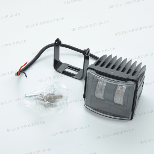Фара-LED Квадрат 30W (15W*2) 10-30V 85*78*89mm Ближнє/Flood PREMIUM Лінзована 05-30