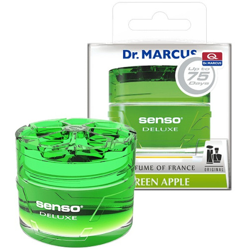 Освіжувач гель 50ml - "Marcus" - Senso Deluxe - Green Apple (Зелене Яблуко) (12шт/уп)
