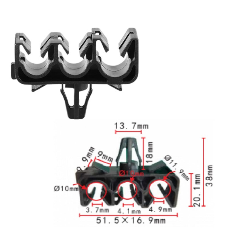 Кліпси C1014 тримач трубок/електропроводки TOYOTA (77289-26010, 7728926010, 21209) (уп. 100шт.) Кліпси C1014 тримач трубок/електропроводки TOYOTA (77289-26010, 7728926010, 21209) (уп. 100шт.)