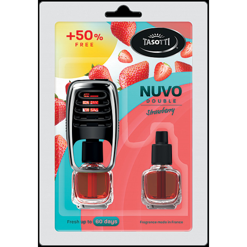 Освіжувач рідкий на обдув 8ml - "Tasotti" - Nuvo - Strawberry (Полуниця) з запаскою (12шт/уп) Освіжувач рідкий на обдув 8ml - "Tasotti" - Nuvo - Strawberry (Полуниця) з запаскою (12шт/уп)