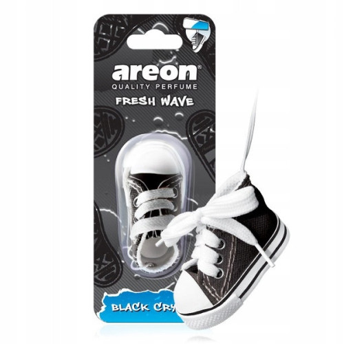 Освіжувач сухий кеди - "Areon" - Fresh Wave Black Crystal (Чорний Кристал)