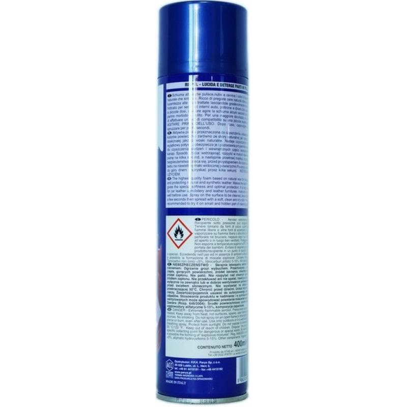 Очищувач салону-шкіра спрей пінний 400ml  "Atas" Rinpel