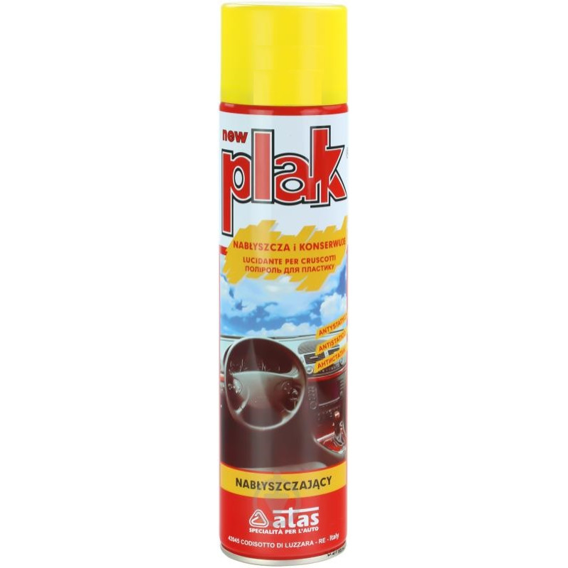 Поліроль торпеди спрей 600ml "Plak" Лимон (Limone) Поліроль торпеди спрей 600ml "Plak" Лимон (Limone)
