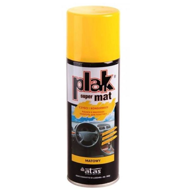 Поліроль торпеди спрей 200ml "Plak" SUPERMAT Лимон (Limone) Поліроль торпеди спрей 200ml "Plak" SUPERMAT Лимон (Limone)