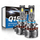 Лампа LED H1 радіатор+кулер 150w/22000lm Q15 6375 Chip 6000K/IP65/12-24v 12міс.гар (мідний радіатор)