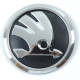 Емблема "Skoda" 89мм\пластик\3 пуклі скотч(OCT 13>17,RAP12>SUPERB14>15) перед 5JA853621AUL