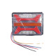 Задній ліхтар Прямокутний 12/24V (115*85*40мм) LED-12 неоновий KIR Е-527 з ПРОВОДОМ (1шт/уп) Задній ліхтар Прямокутний 12/24V (115*85*40мм) LED-12 неоновий KIR Е-527 з ПРОВОДОМ (1шт/уп)