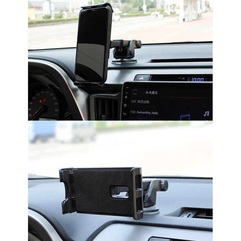 Автотримач для планшета на присосці 7-14" E20-1 Black