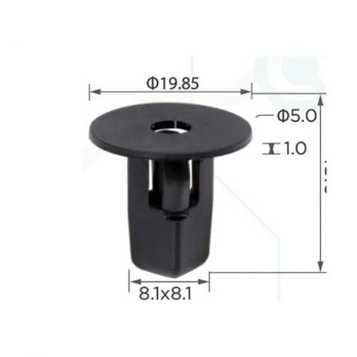 Кліпси C0031 кріплення підкрилок (OEM 9018906013,90189-06013,9018906027,B455-56-145,B45556145) (100ш
