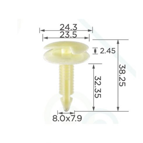 Кліпси C0038 кріплення карти дверей (OEM 10126901, 15940) ( уп. 100 шт.)