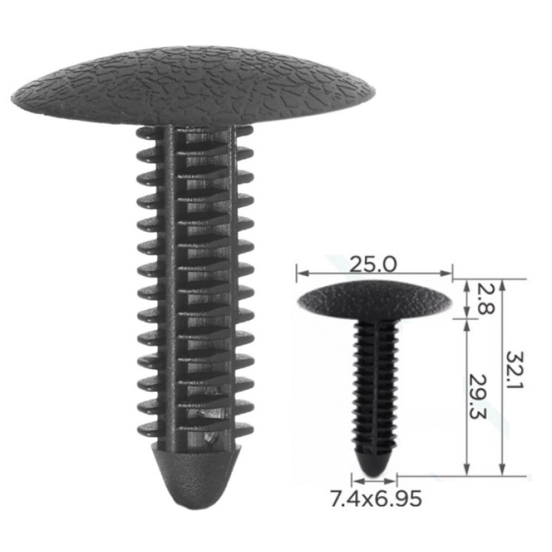 Кліпси C0300 обшивки Ford E9SB6302354ACW (уп.100шт) Кліпси C0300 обшивки Ford E9SB6302354ACW (уп.100шт)