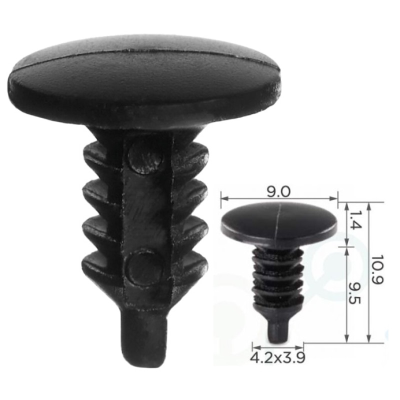 Кліпси C0326 обшивки GM Chevrolet 10262036  (уп.100шт)