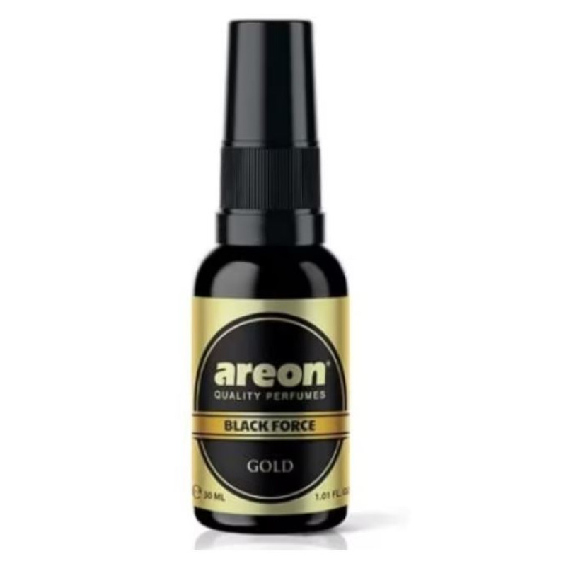 Освіжувач спрей 30ml - "Areon" - Black Force - Gold (Золото) скло концентрат 1:2
