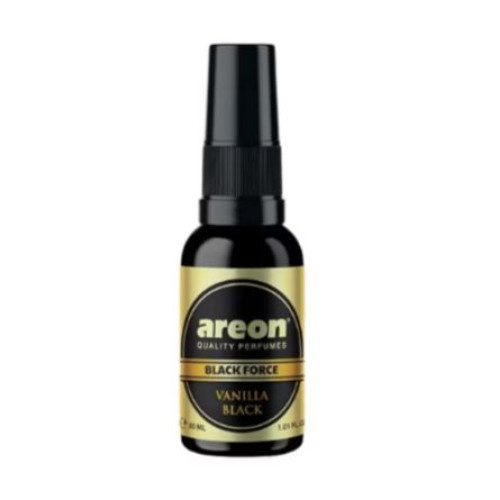 Освіжувач спрей 30ml - "Areon" - Black Force - Vanilla Black (Чорна ваніль) скло концентрат 1:2