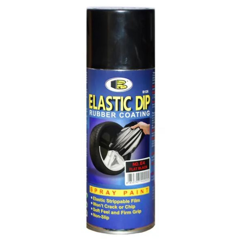 Фарба рідка гума 400ml Чорний глянець "Bosny" Elastic Dip №E39