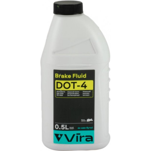 Гальмівна рідина 500ml Dot-4 "Vira" VI1011 Brake Fluid (12шт/уп)