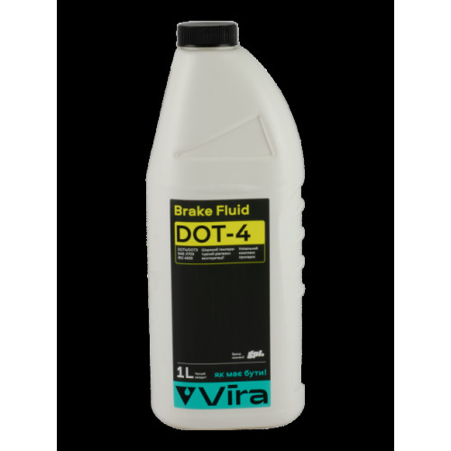 Гальмівна рідина 1000ml Dot-4 "Vira" VI1002 Brake Fluid (12шт/уп)