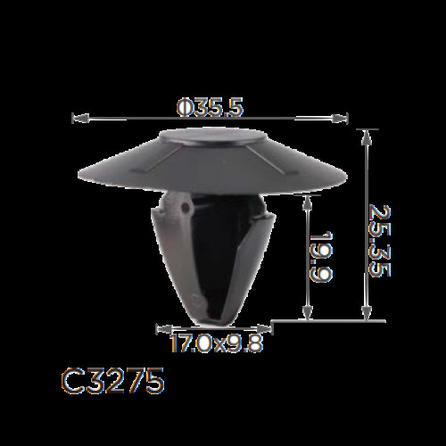 Кліпси C3275 обшивки Renault (7703077470, 10945) (уп.100шт)