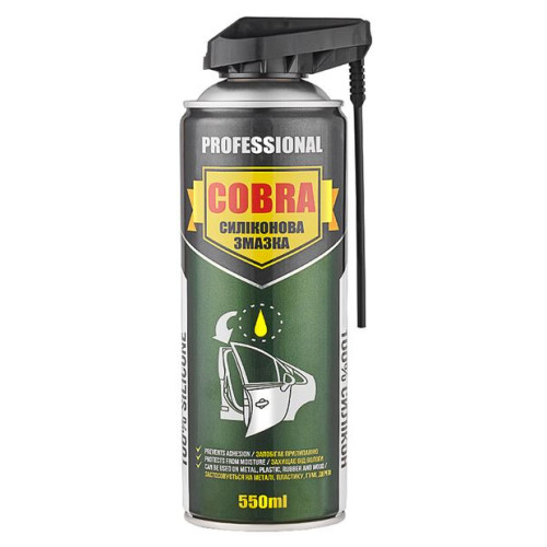 Мастило силіконове спрей 550ml "Cobra" NX55110 PROFESSIONL (з аплікатором) (24шт/ящ)