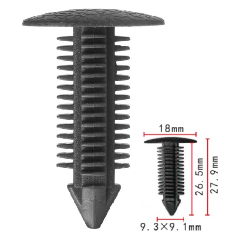 Кліпси C1296 Mercedes A6319842561 6319842561 (уп.100шт) Кліпси C1296 Mercedes A6319842561 6319842561 (уп.100шт)