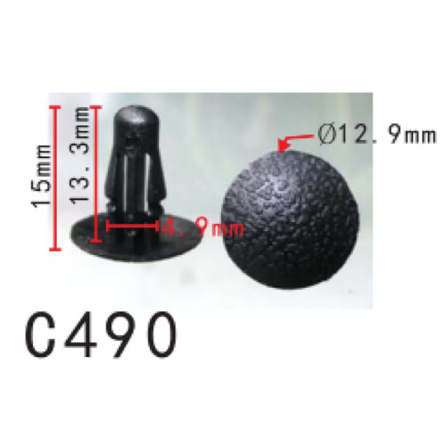 Кліпси C0490 ущільнювача капота NISSAN, INFINITI, MAZDA, TOYOTA (76876-W5000, 10874) (уп.100шт) Кліпси C0490 ущільнювача капота NISSAN, INFINITI, MAZDA, TOYOTA (76876-W5000, 10874) (уп.100шт)