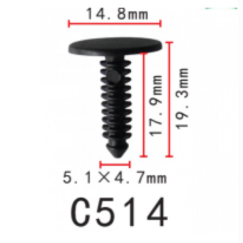 Кліпси C0514 обшивки салону Buick GM Chevrolet Daewoo Ford Opel 20514862 (уп.100шт)